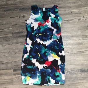 Watercolor Floral Mario Serrani Dress